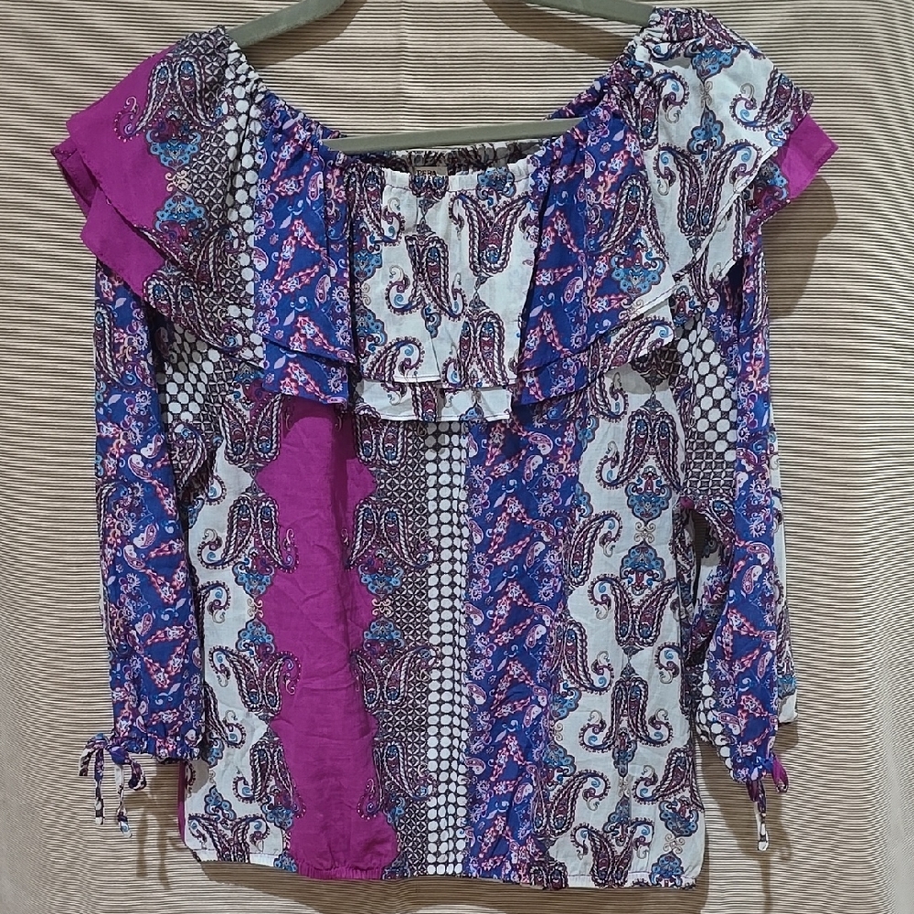 REBA Paisley Off-Shoulder Women's Top